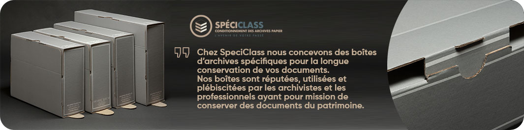 Boîte archive haut de gamme speciclass