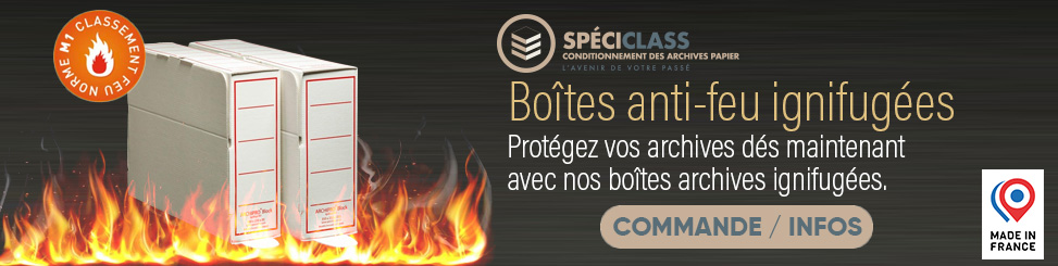 achat boîtes archives anti feu 