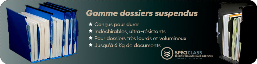 speciclass dossiers suspendus